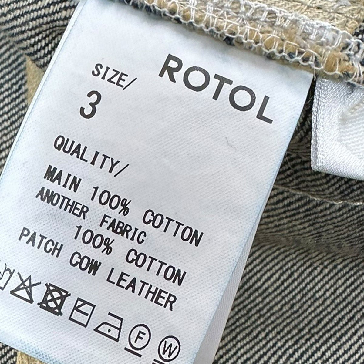 ROTOL 26SSfor 1LDK annex 6P DENIM WIDE PANTS6ポケットデニムワイドパンツ 古着・中古-6枚目のアイテム画像