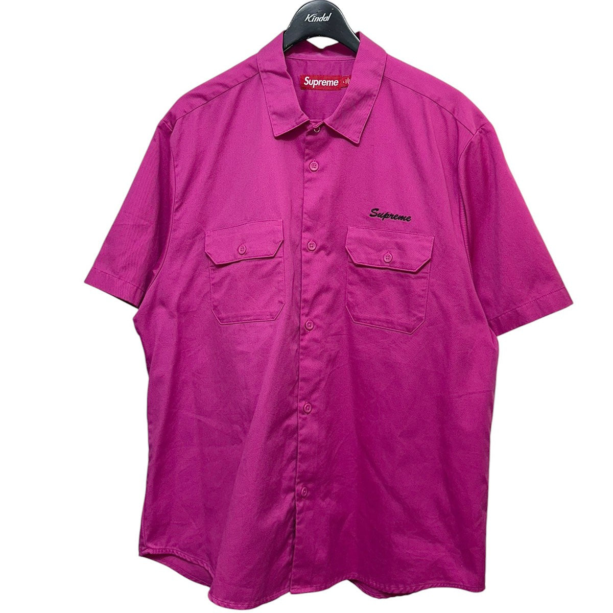 Supreme 25SSRhinestone Pin Up S／S Work Shirtラインストーンピンナップショートスリーブワークシャツ 古着・中古-2枚目のアイテム画像