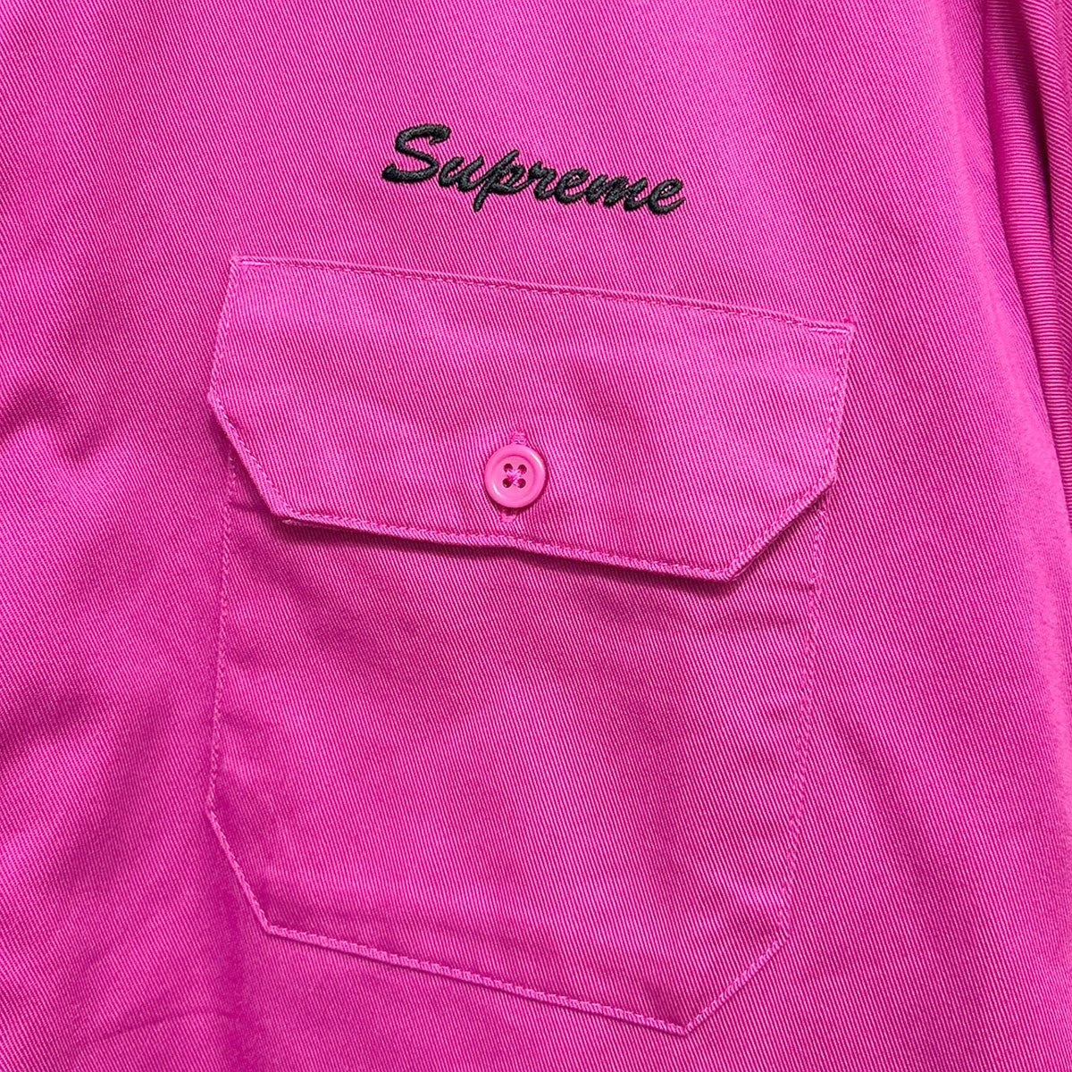 Supreme 25SSRhinestone Pin Up S／S Work Shirtラインストーンピンナップショートスリーブワークシャツ 古着・中古-4枚目のアイテム画像
