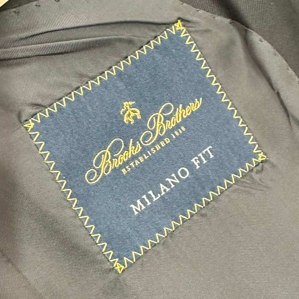 BROOKS BROTHERS MILANO FIT 金ボタンブレザー3Bジャケット 古着・中古-5枚目のアイテム画像