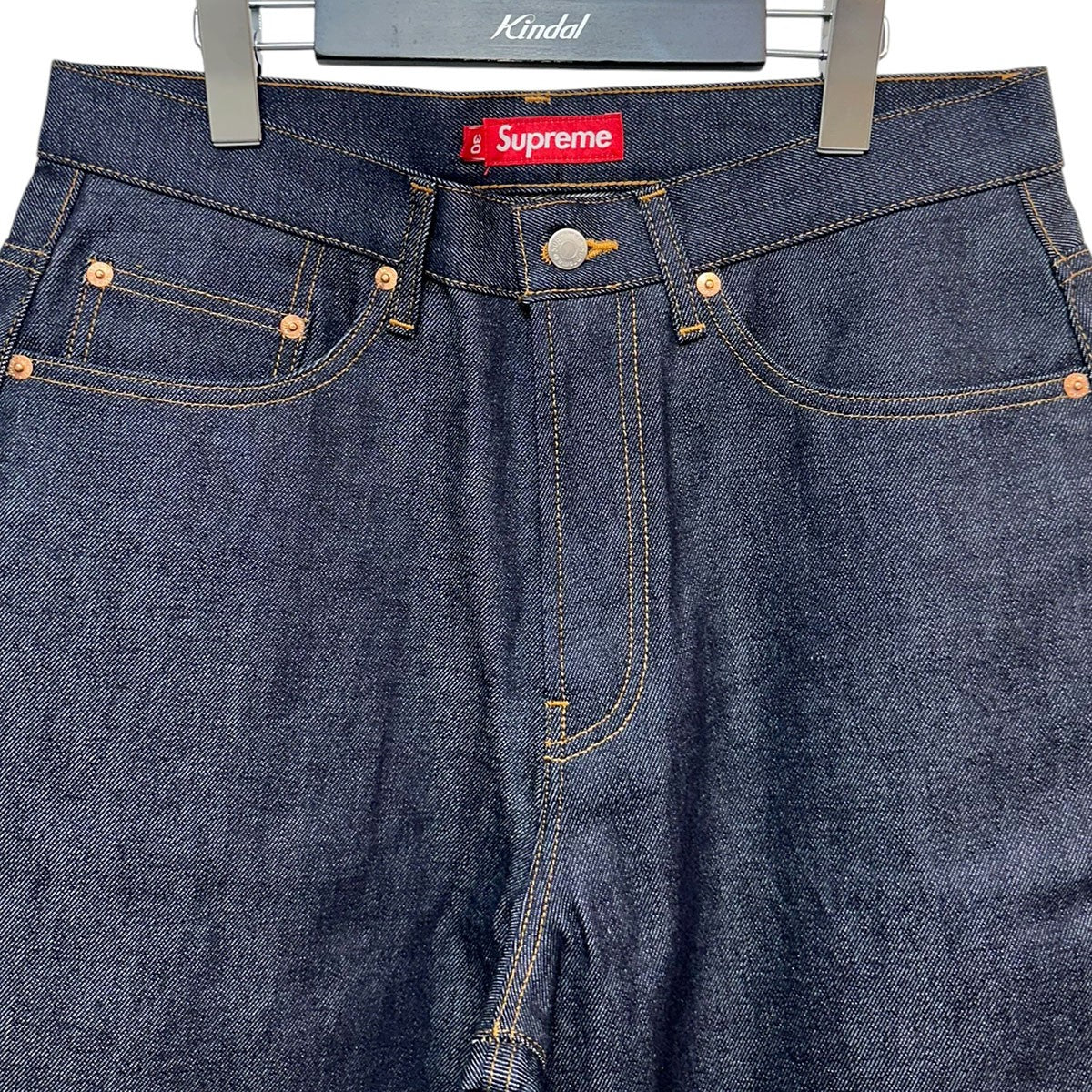 Supreme 23AWRigid Baggy Selvedge Jeanリジッドバギーセルビッジデニムパンツ 古着・中古-3枚目のアイテム画像