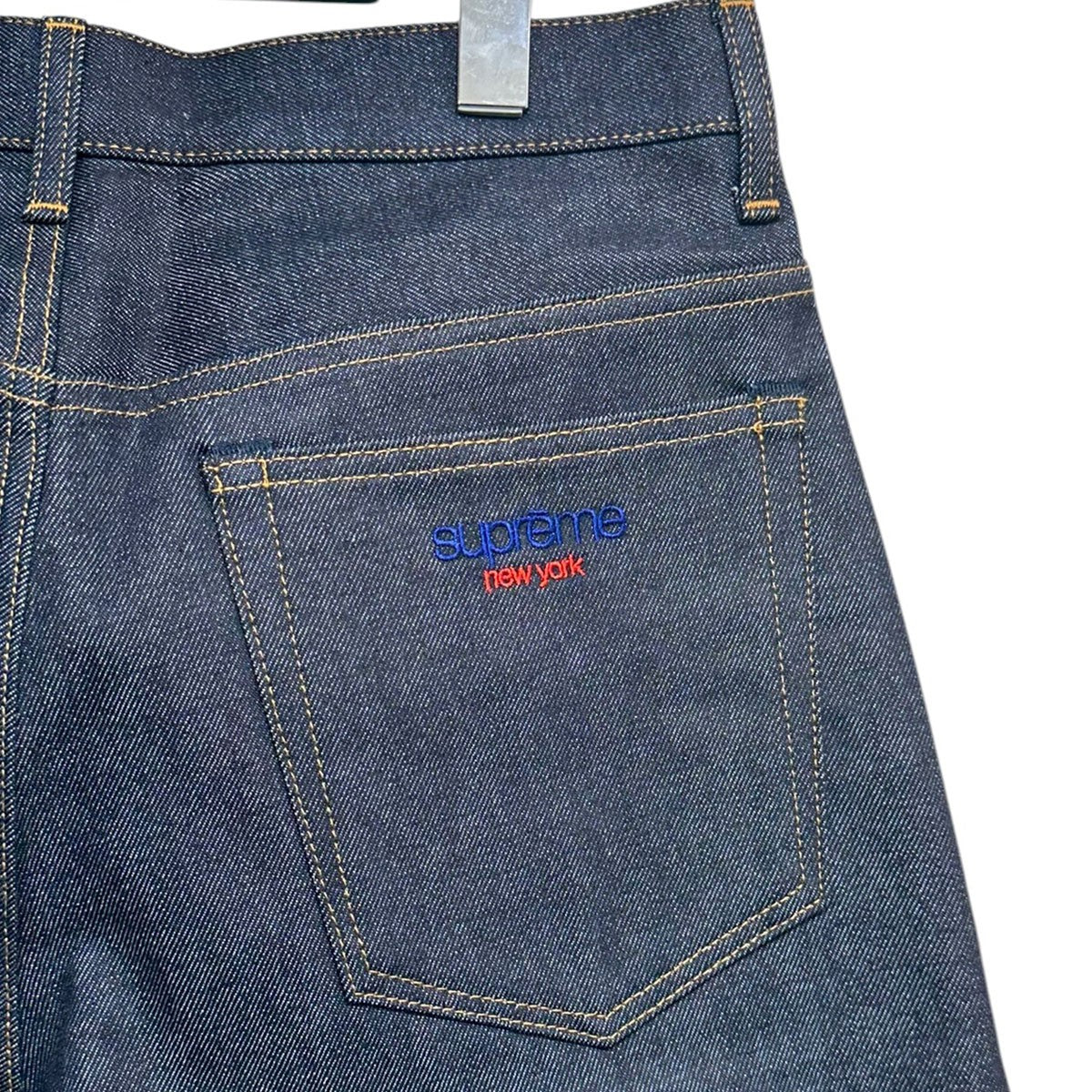 Supreme 23AWRigid Baggy Selvedge Jeanリジッドバギーセルビッジデニムパンツ 古着・中古-4枚目のアイテム画像