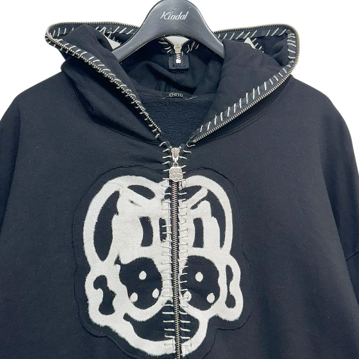 Chito HAND-STITCHED FULL ZIP HOODIEハンドステッチフルジップフーディー 古着・中古-3枚目のアイテム画像