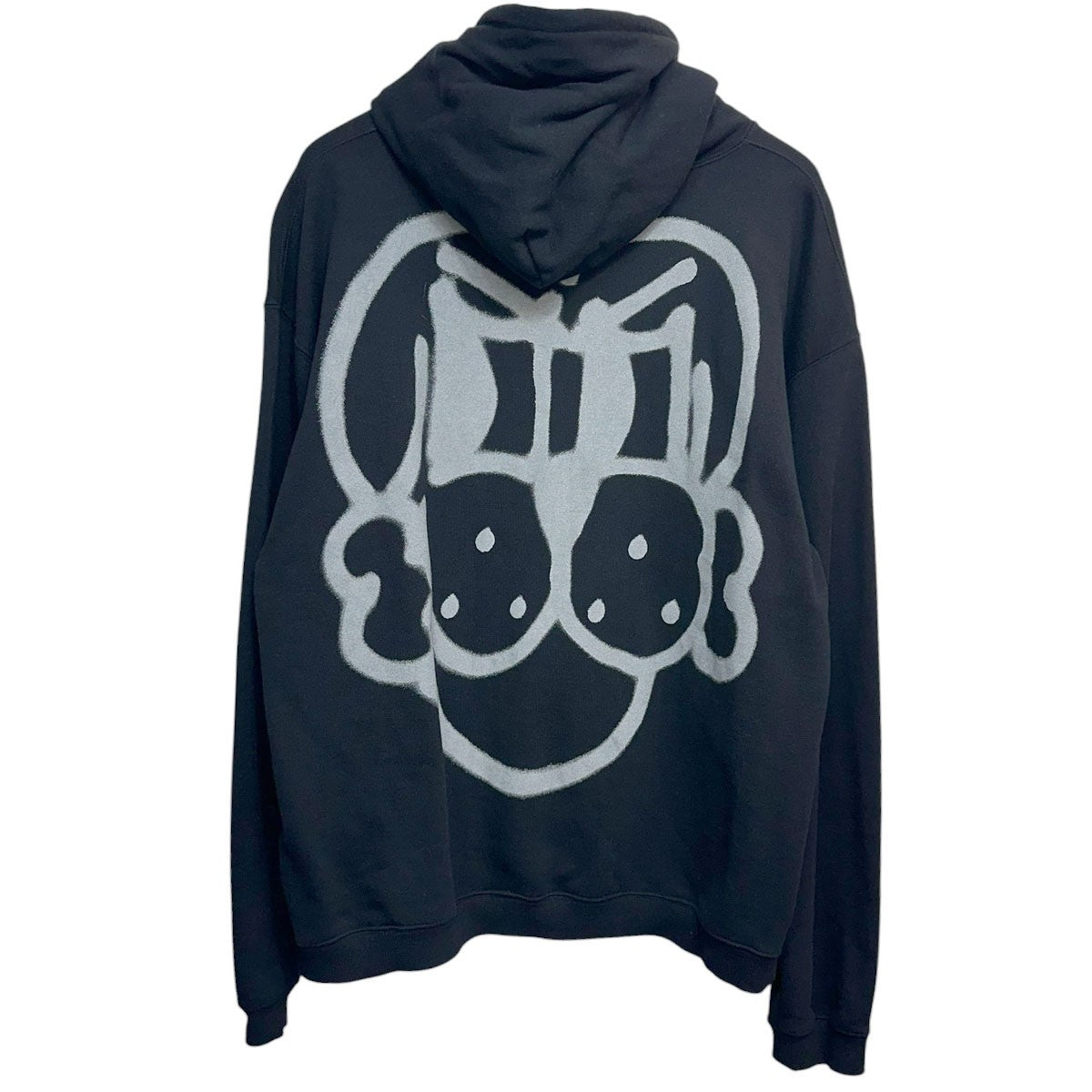 WILDSIDE yohji yamamoto CHITO HoodieダブルネームドッグモチーフプリントプルオーバーフーディーSL-T17-004 古着・中古-2枚目のアイテム画像