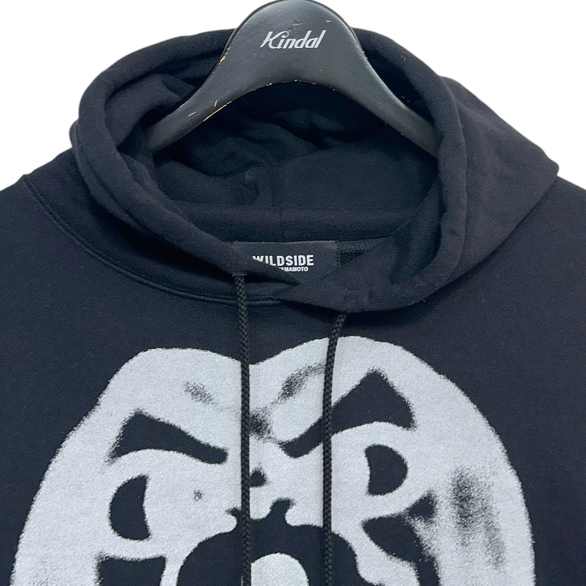 WILDSIDE yohji yamamoto CHITO HoodieダブルネームドッグモチーフプリントプルオーバーフーディーSL-T17-004 古着・中古-3枚目のアイテム画像