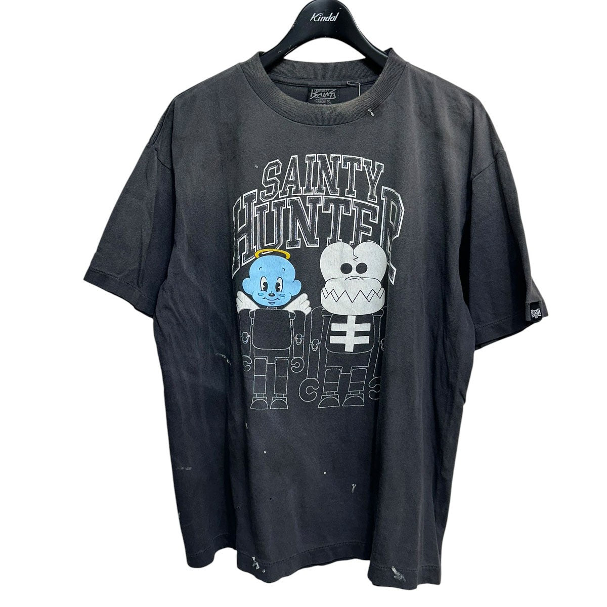 SAINT MICHAEL×BOUNTY HUNTER 26SSBH SS TEE／SKULL-K＆BABY-MダブルネームプリントTシャツSM-MK8-0000-C28 古着・中古-1枚目のアイテム画像