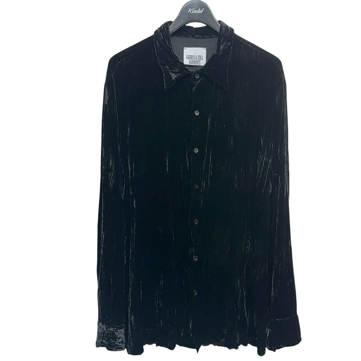 GABRIELA COLL GARMENTS Crushed Velvet ShirtクラッシュベルベットシャツNo.118 古着・中古-1枚目のアイテム画像