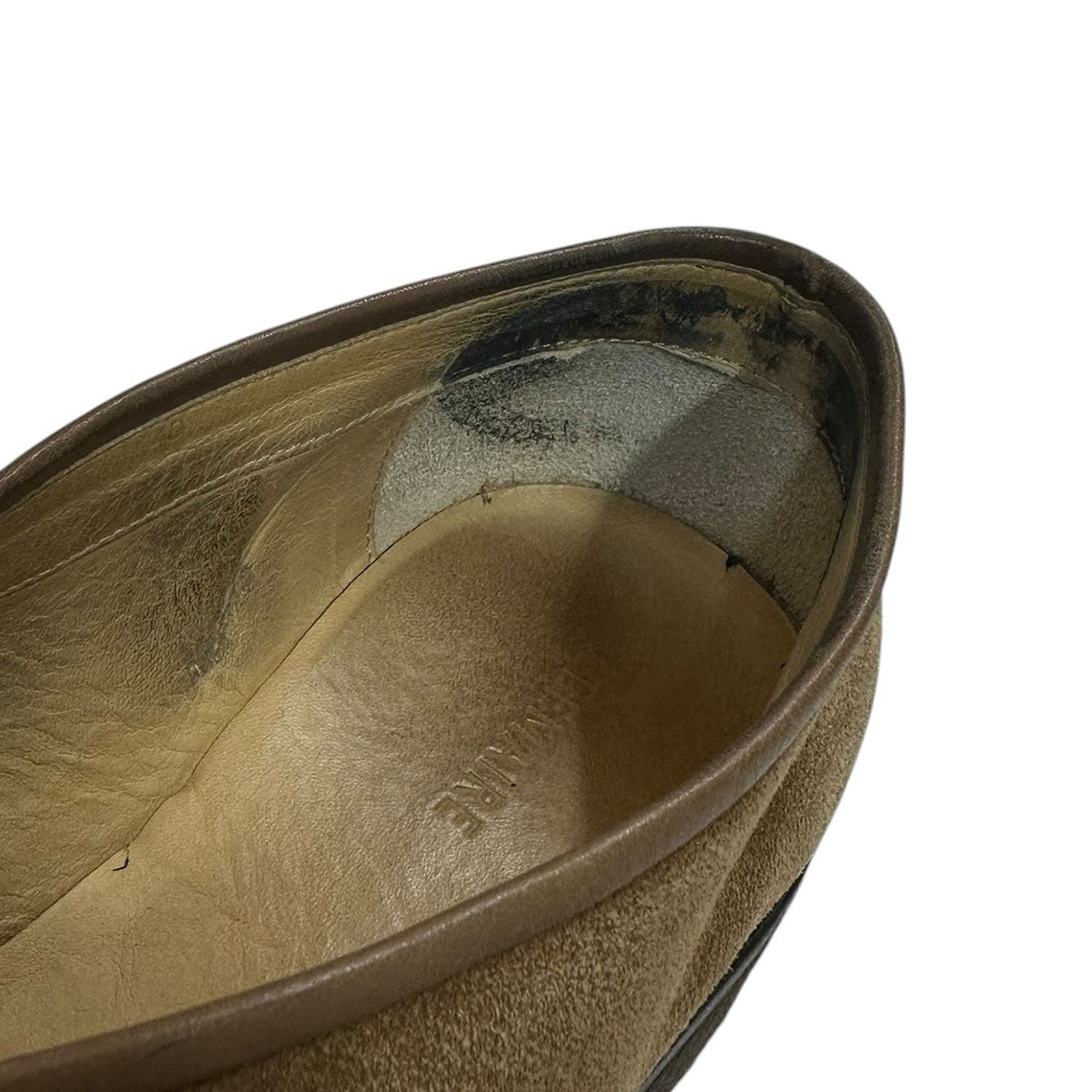 LEMAIRE PIPED CREPE SLIPPERSクレープソールスウェードシューズ 古着・中古-6枚目のアイテム画像