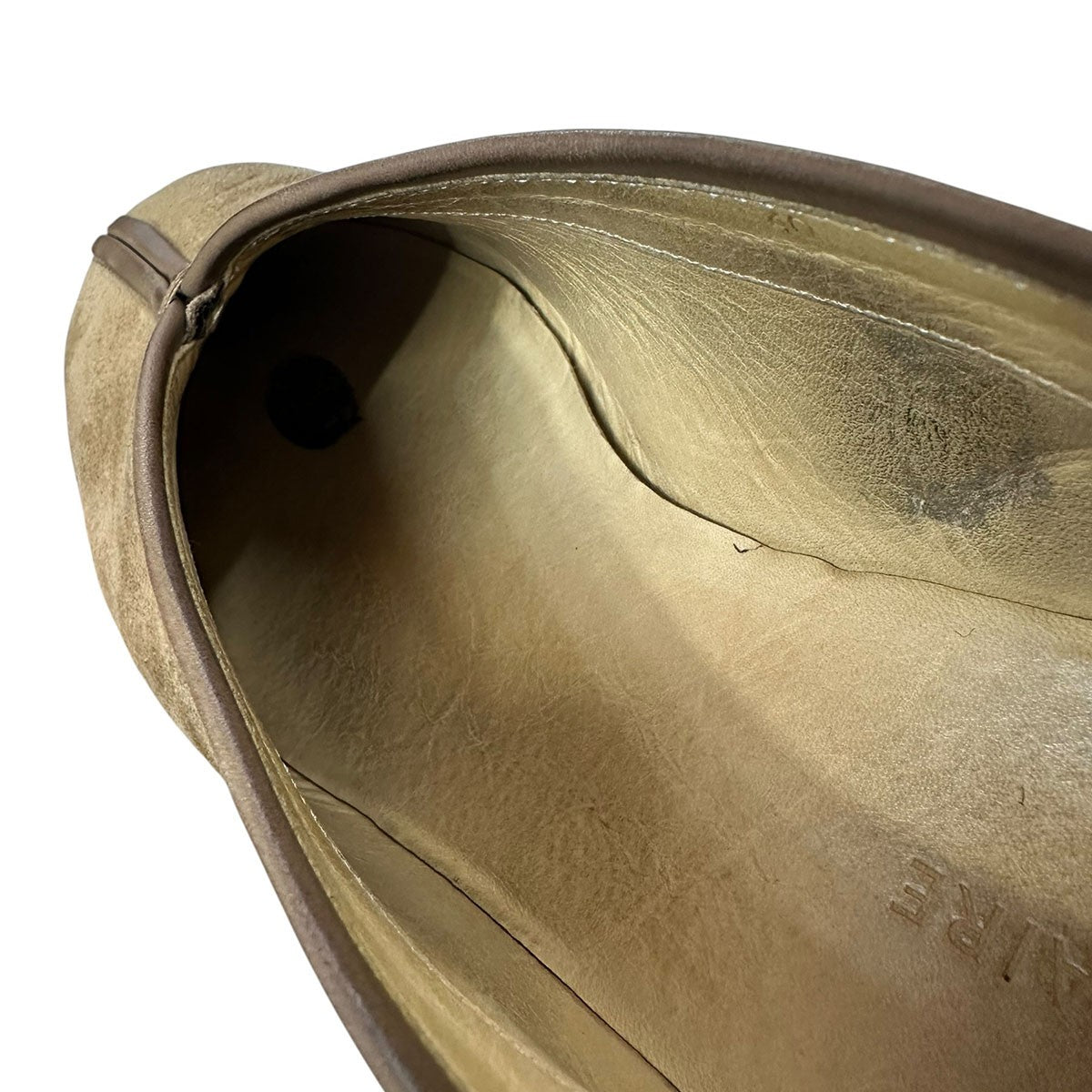LEMAIRE PIPED CREPE SLIPPERSクレープソールスウェードシューズ 古着・中古-7枚目のアイテム画像