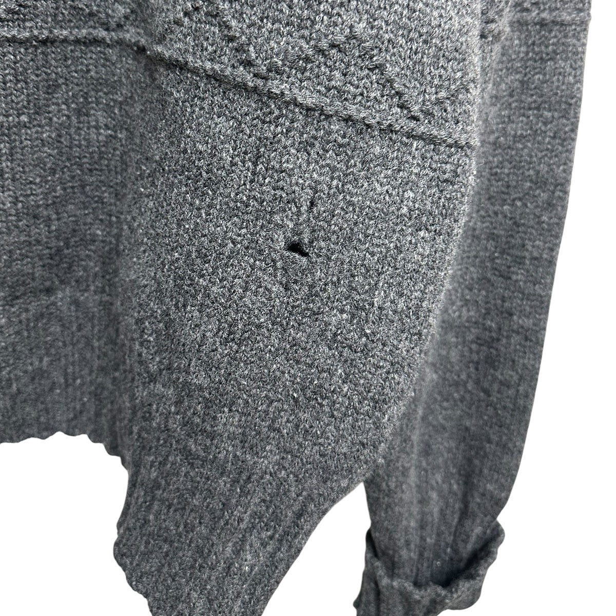 Maison Margiela 18AWデストロイ加工 アラン ケーブル ニット セーターS50GP0108 古着・中古-5枚目のアイテム画像