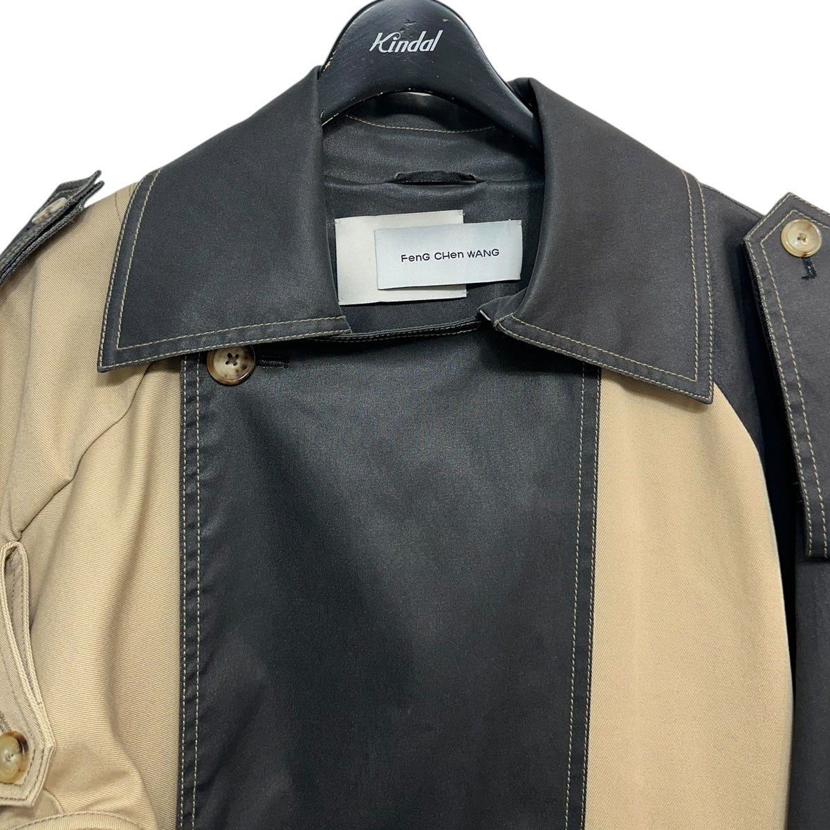 FENG CHEN WANG 21SS変形トレンチコートFS11C0A004 古着・中古-3枚目のアイテム画像
