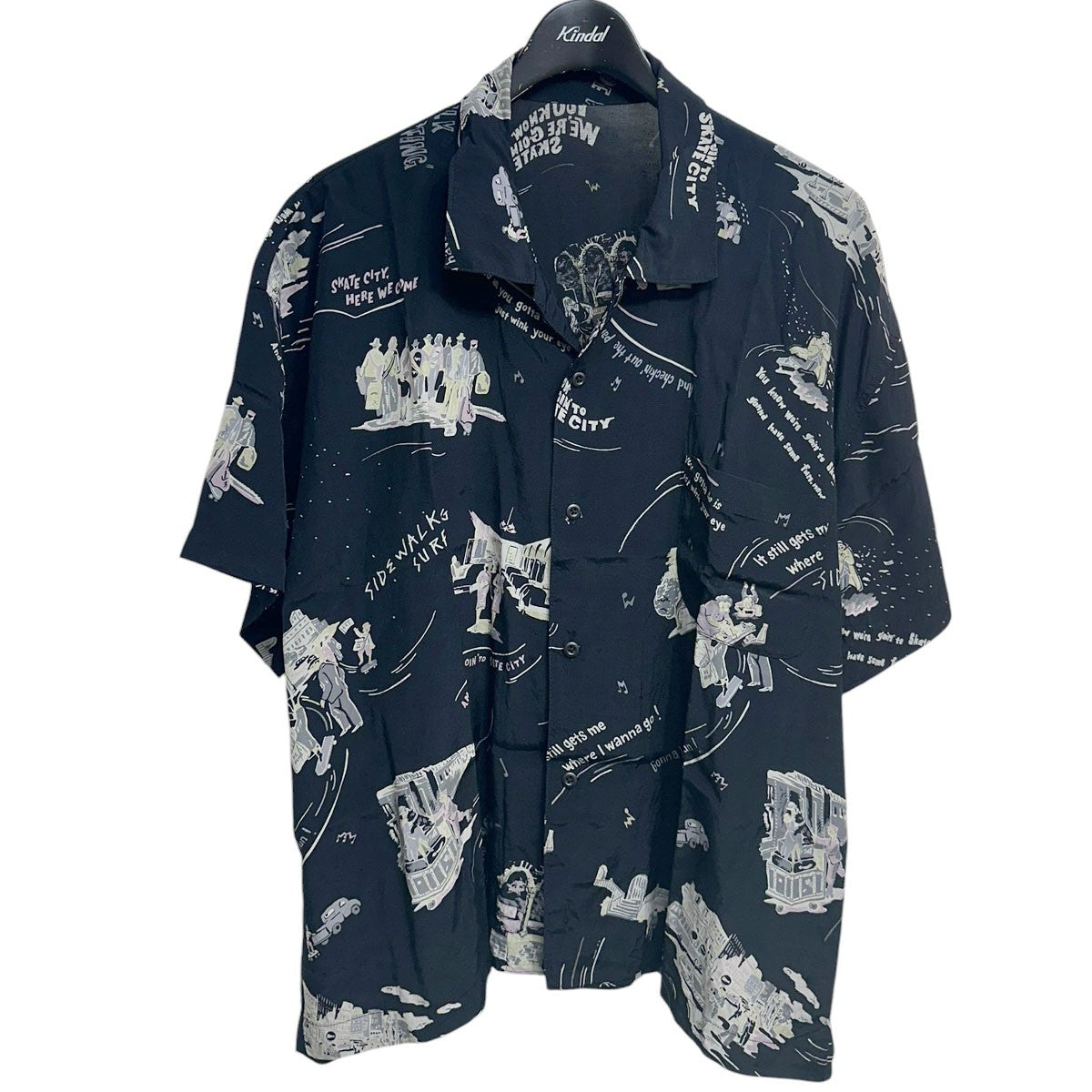Porter Classic ALOHA SHIRT SKATEBOARDINGアロハシャツ 古着・中古-1枚目のアイテム画像