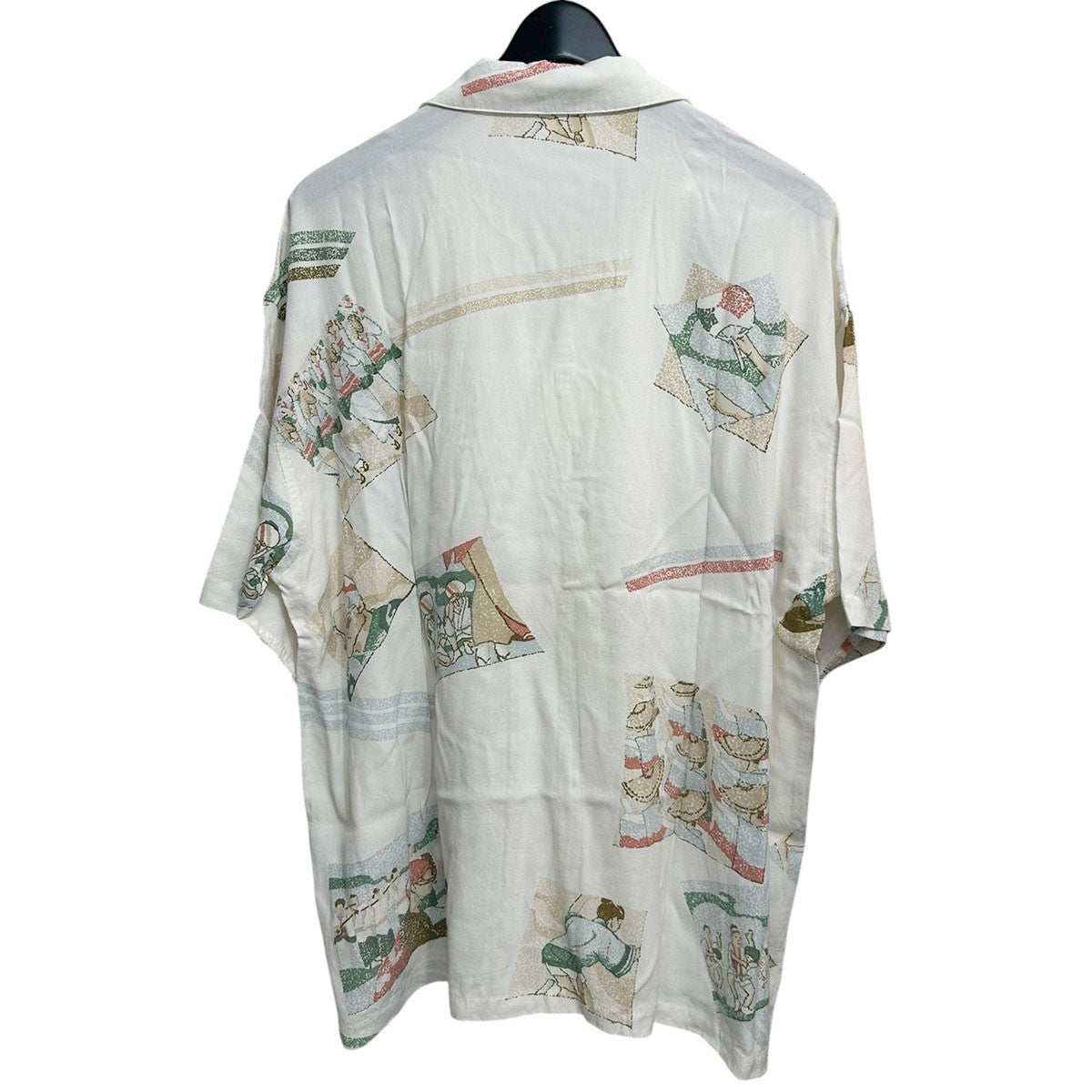 Porter Classic ALOHA SHIRT AWA ODORI with TENUGUI＆UCHIWAアロハシャツ 古着・中古-2枚目のアイテム画像
