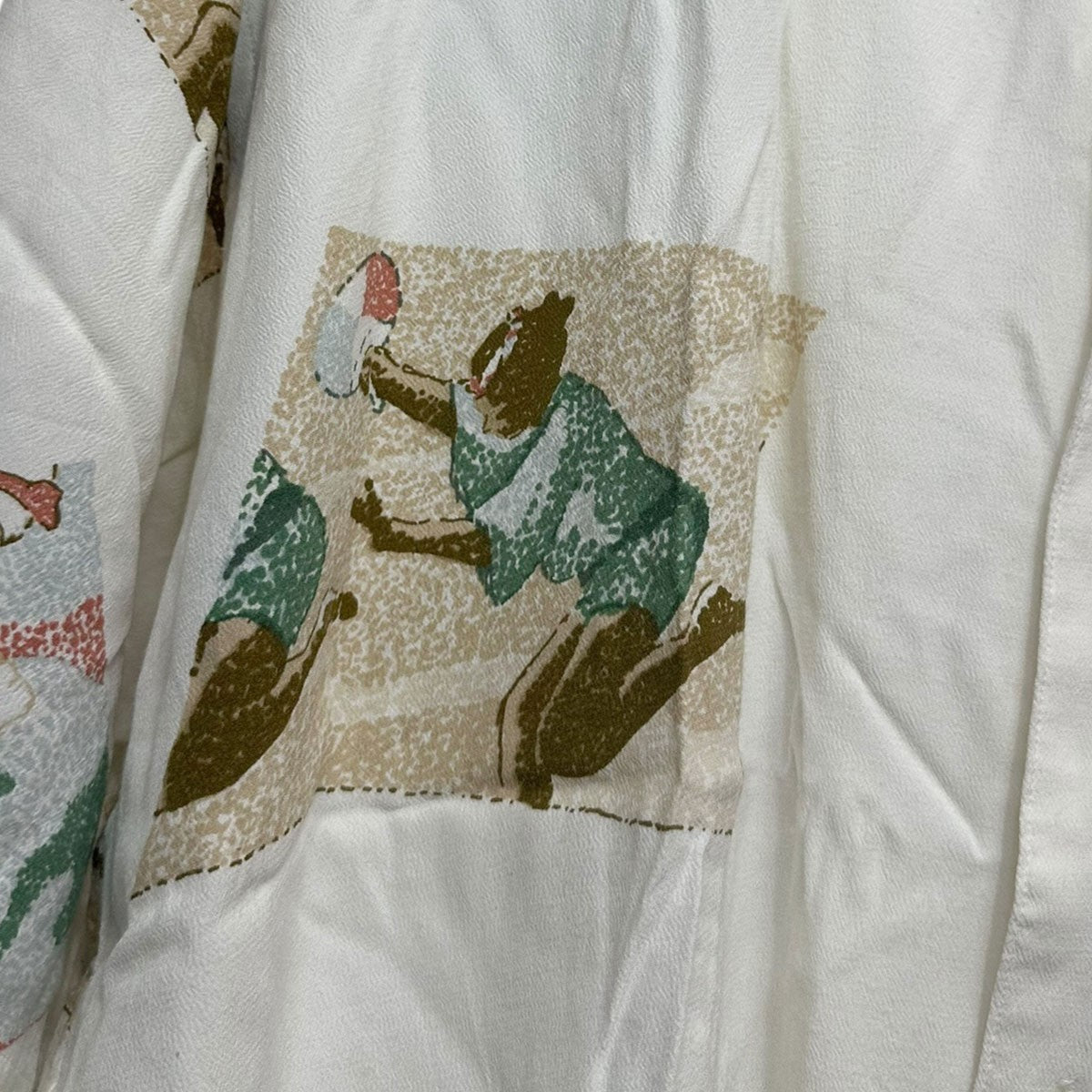 Porter Classic ALOHA SHIRT AWA ODORI with TENUGUI＆UCHIWAアロハシャツ 古着・中古-4枚目のアイテム画像