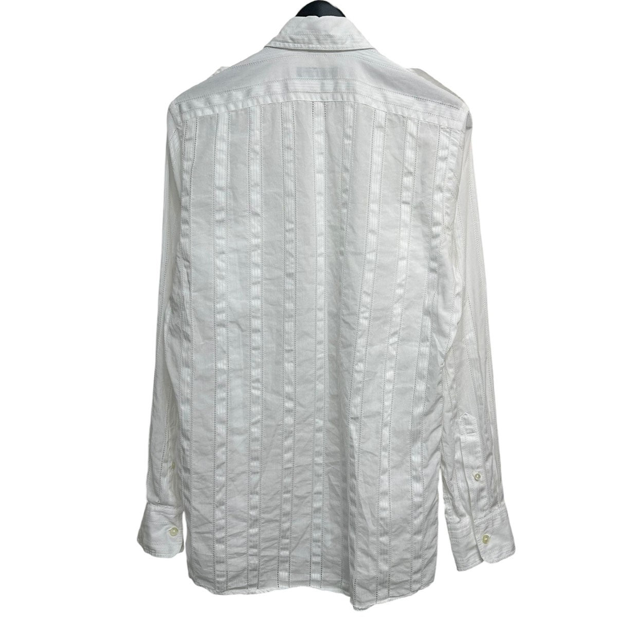 DOLCE ＆ GABBANA レースストライプシャツ 古着・中古-2枚目のアイテム画像