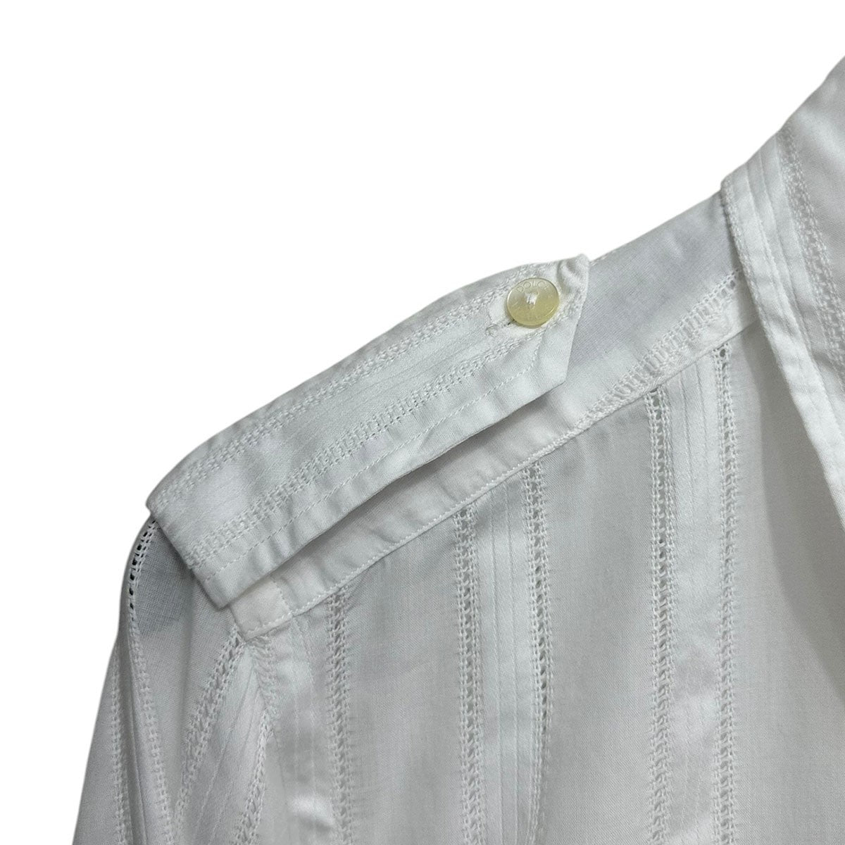 DOLCE ＆ GABBANA レースストライプシャツ 古着・中古-4枚目のアイテム画像