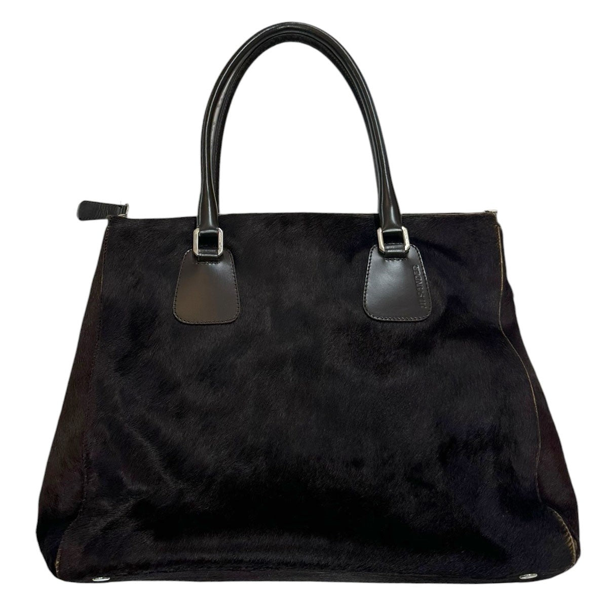 JIL SANDER unborn calf leather bagヴィンテージ ハラコレザーバッグ 古着・中古-1枚目のアイテム画像