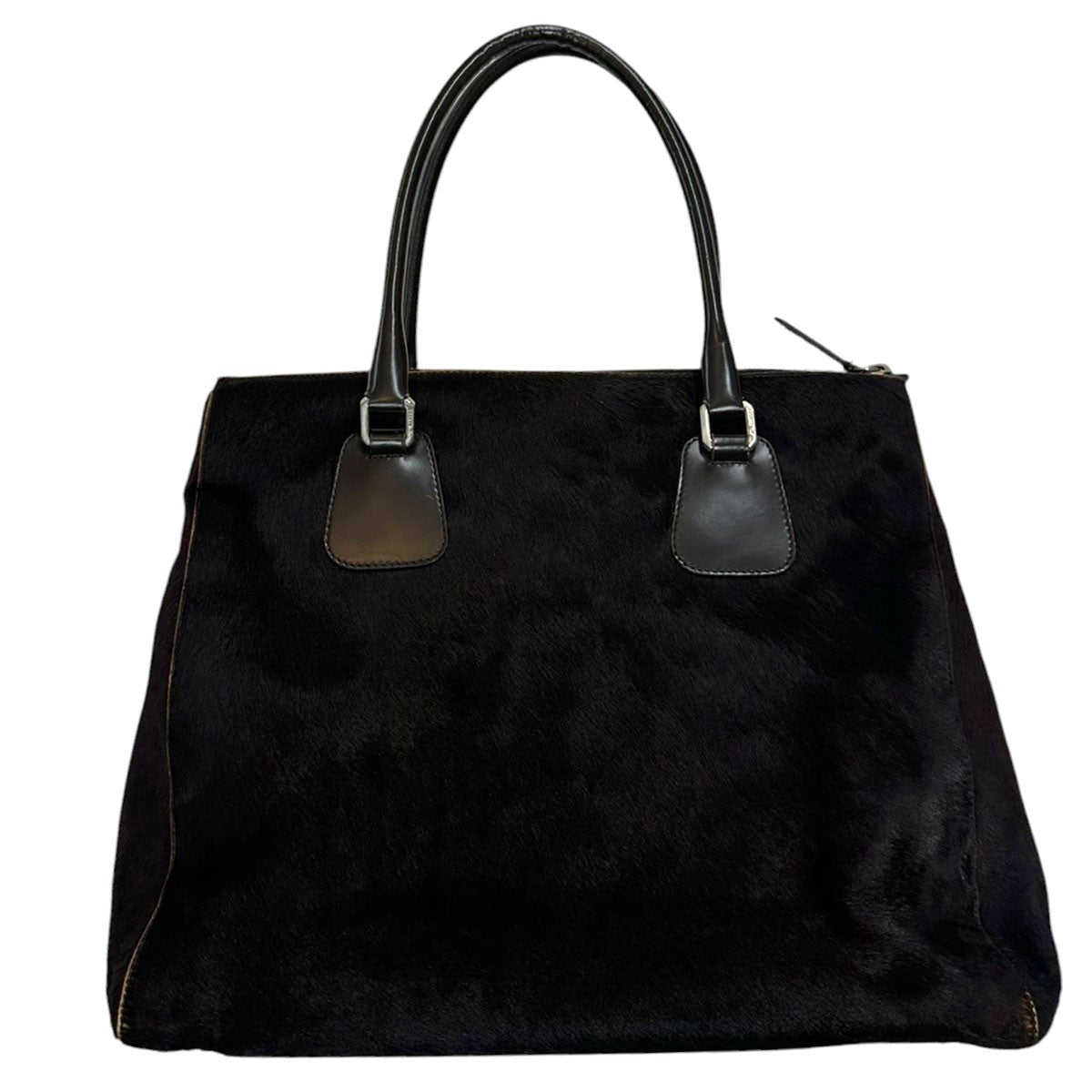 JIL SANDER unborn calf leather bagヴィンテージ ハラコレザーバッグ 古着・中古-2枚目のアイテム画像