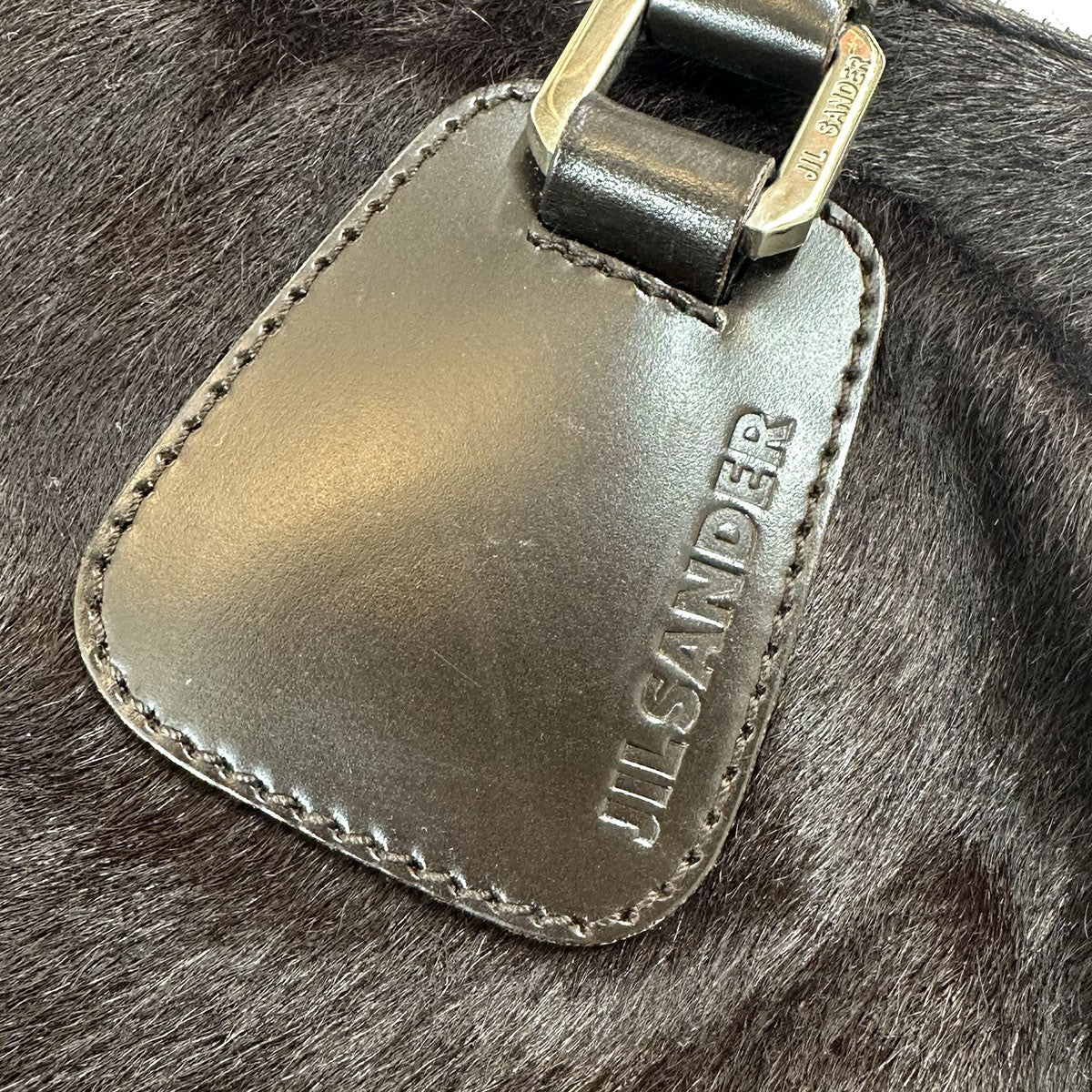 JIL SANDER unborn calf leather bagヴィンテージ ハラコレザーバッグ 古着・中古-7枚目のアイテム画像