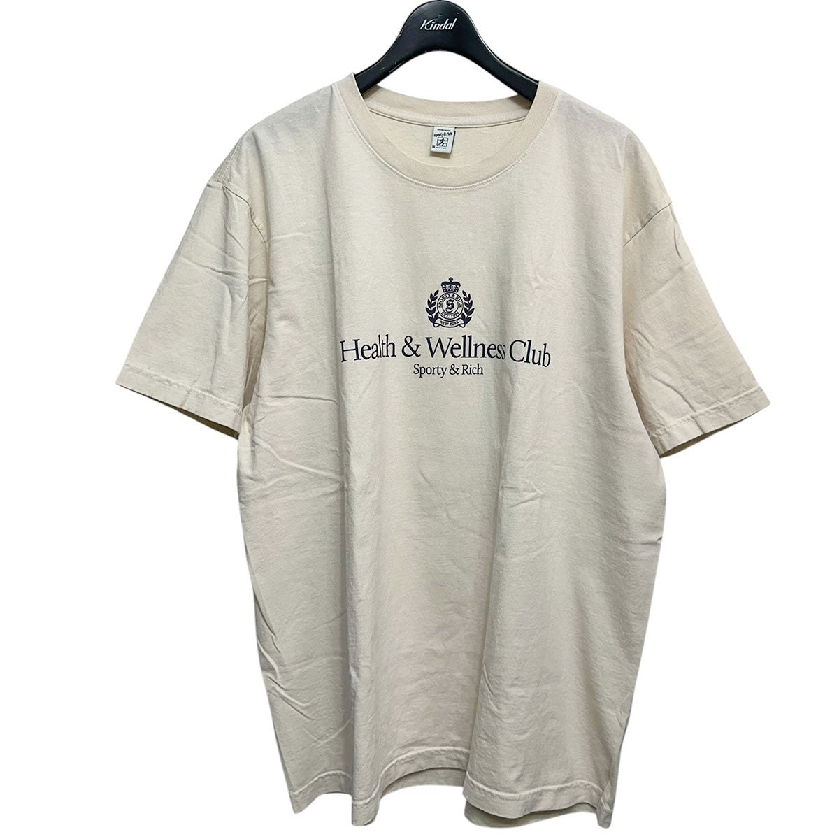 Sporty ＆ Rich H＆W Crest TeeロゴプリントクルーネックTシャツ 古着・中古-1枚目のアイテム画像