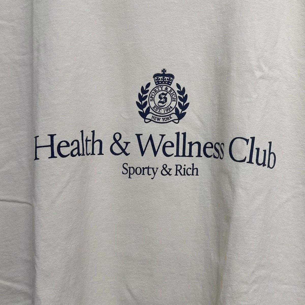 Sporty ＆ Rich H＆W Crest TeeロゴプリントクルーネックTシャツ 古着・中古-4枚目のアイテム画像