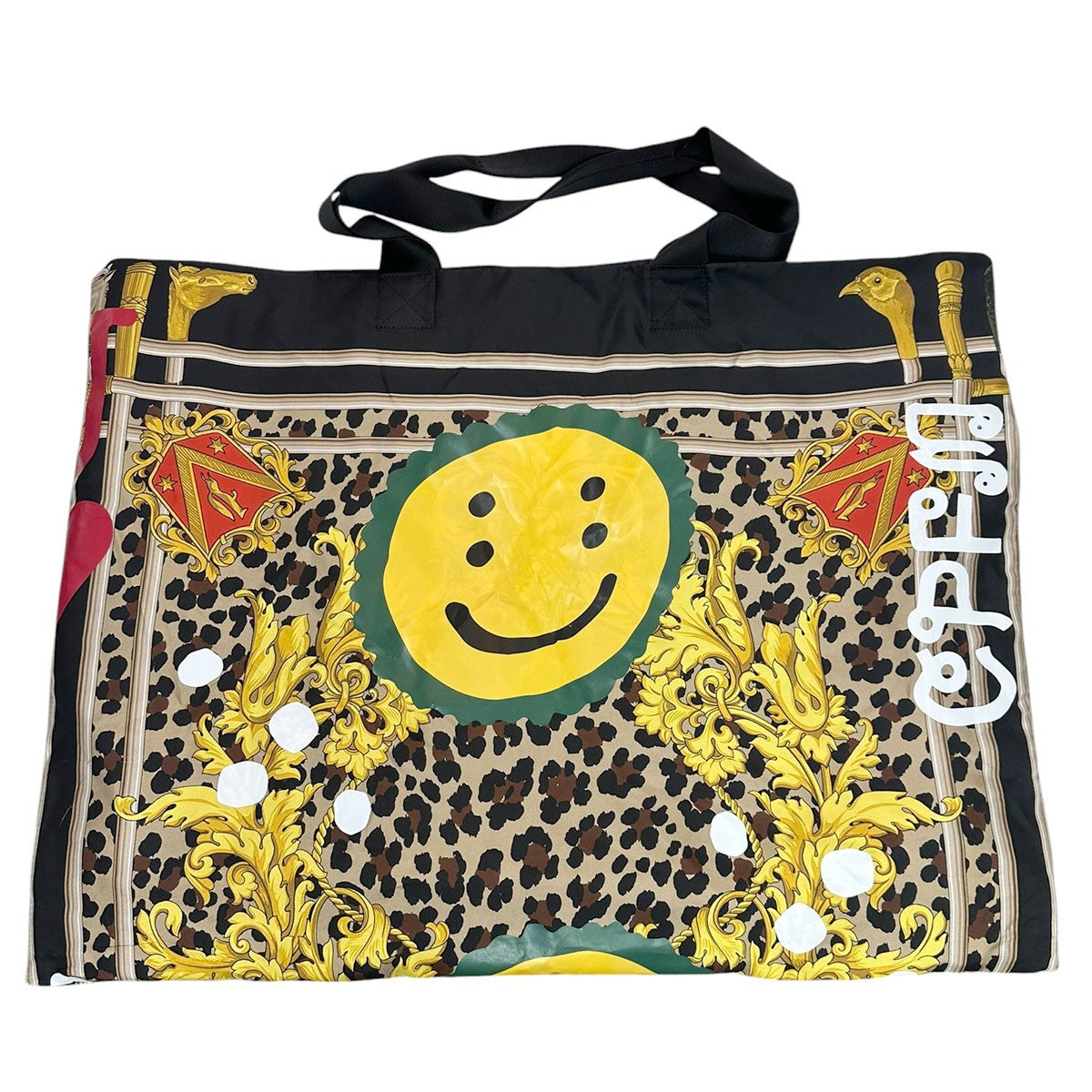 JUNYA WATANABE MAN×CACTUS PLANT FLEA MARKET 25SSシルクスカーフプリントビッグトートWO-K 202 古着・中古-1枚目のアイテム画像