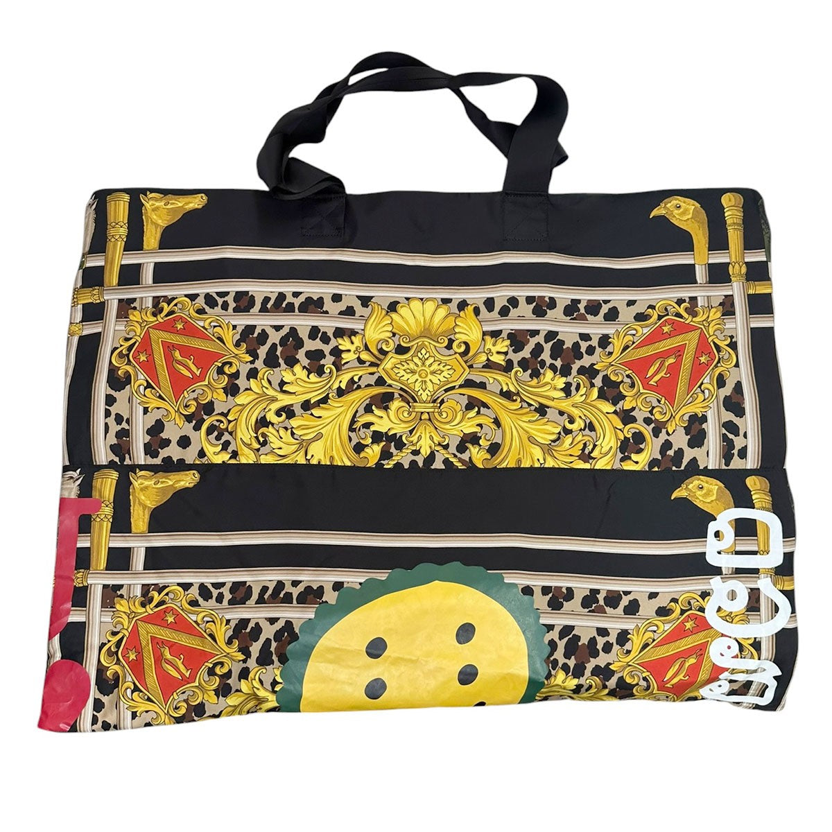 JUNYA WATANABE MAN×CACTUS PLANT FLEA MARKET 25SSシルクスカーフプリントビッグトートWO-K 202 古着・中古-2枚目のアイテム画像