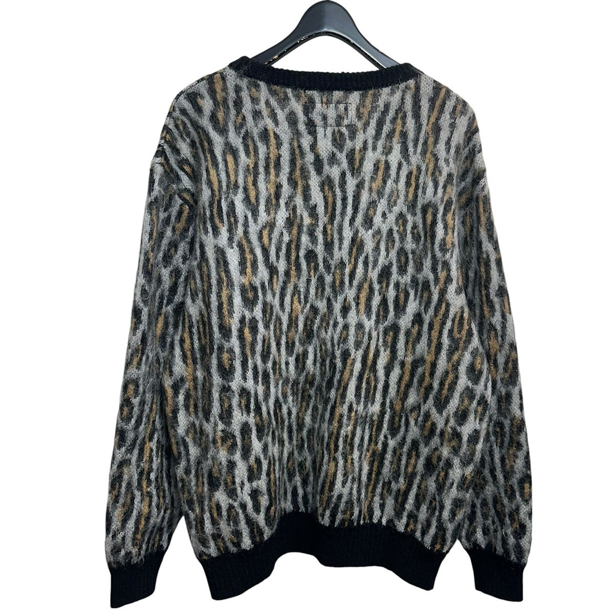 WACKO MARIA LEOPARD MOHAIR KNIT SWEATERレオパードモヘヤニットセーター 古着・中古-2枚目のアイテム画像
