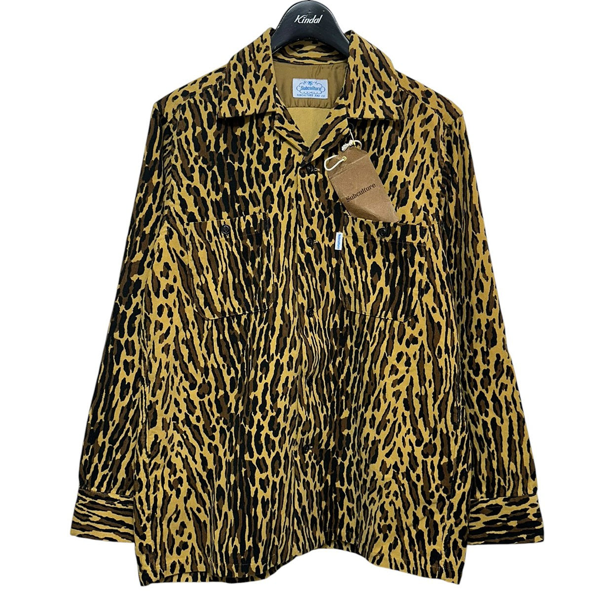 Subculture 26SSLEOPARD CORDUROY SHIRTレオパードコーデュロイシャツSCTP-S2606 古着・中古-1枚目のアイテム画像