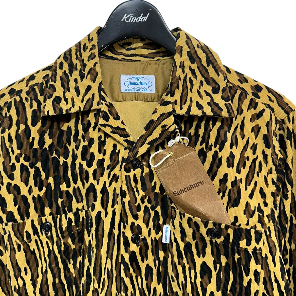 Subculture 26SSLEOPARD CORDUROY SHIRTレオパードコーデュロイシャツSCTP-S2606 古着・中古-3枚目のアイテム画像