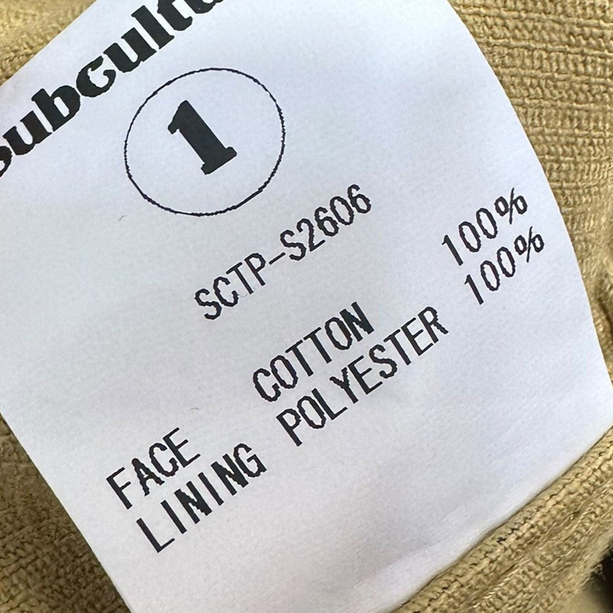 Subculture 26SSLEOPARD CORDUROY SHIRTレオパードコーデュロイシャツSCTP-S2606 古着・中古-5枚目のアイテム画像