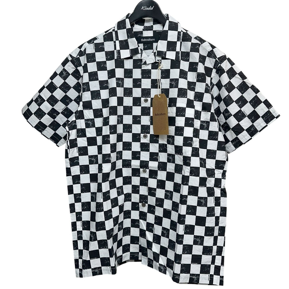 Subculture Rayon ShirtブロックチェックオープンカラーレーヨンシャツSCSH-S2408 古着・中古-1枚目のアイテム画像