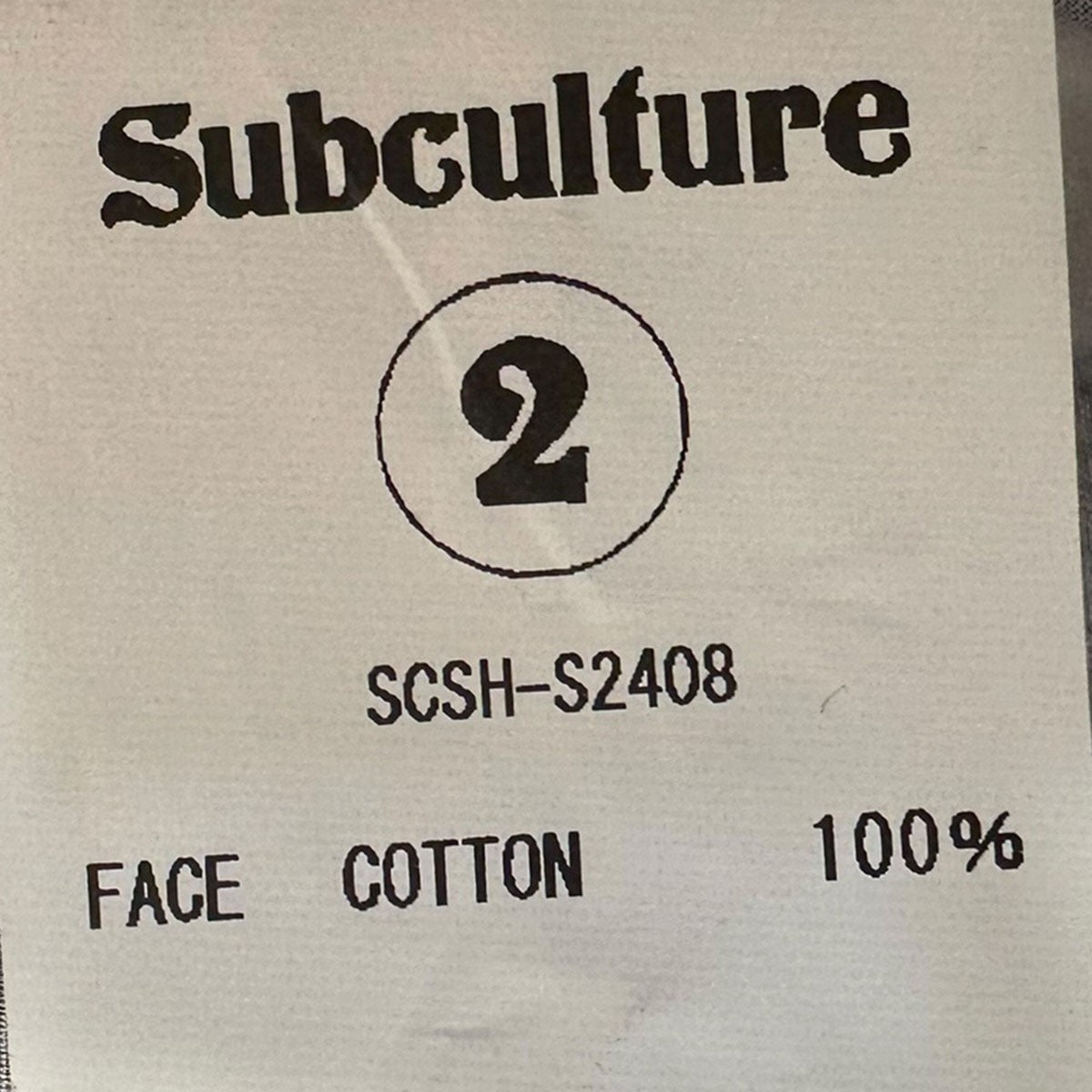 Subculture Rayon ShirtブロックチェックオープンカラーレーヨンシャツSCSH-S2408 古着・中古-4枚目のアイテム画像