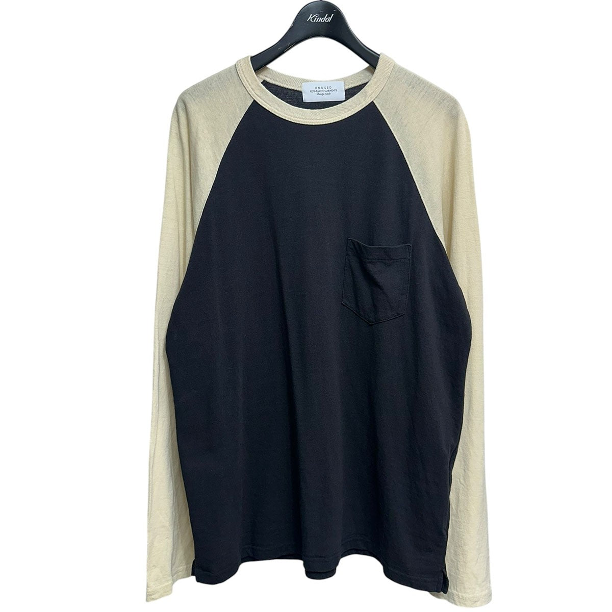 UNUSED 25SSRaglan long sleeve T-shirtラグラン長袖TシャツUS2475 古着・中古-1枚目のアイテム画像
