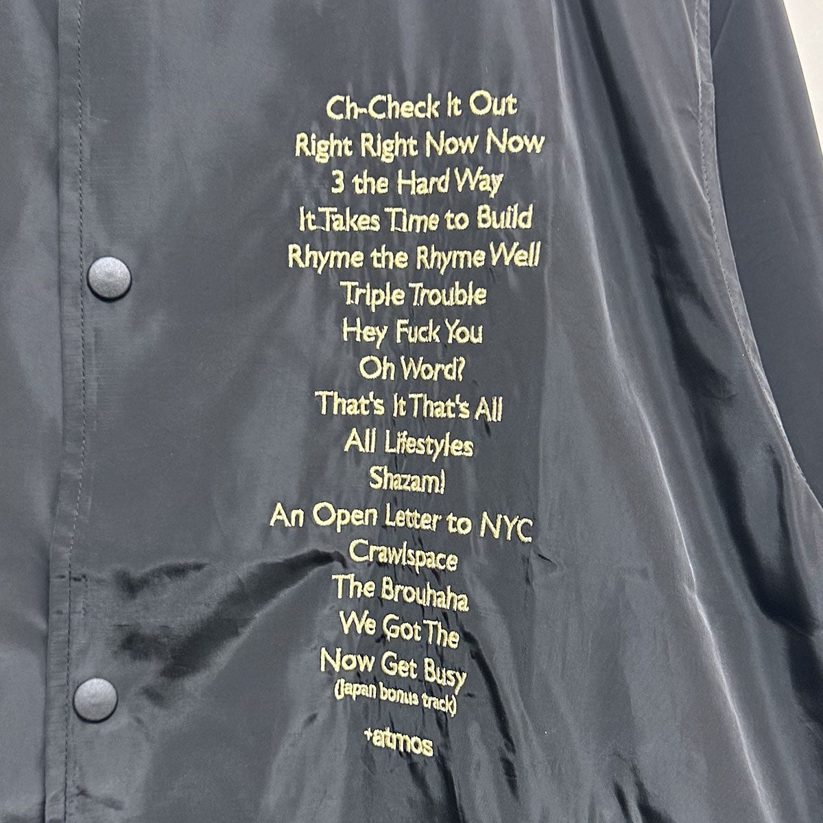 Beastie Boys×atmos COACH JACKETコーチジャケット 古着・中古-4枚目のアイテム画像