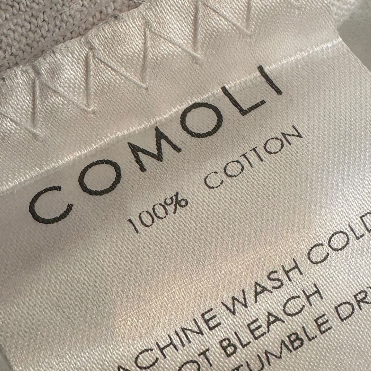 COMOLI 空紡天竺 半袖TシャツX01-05009 古着・中古-5枚目のアイテム画像