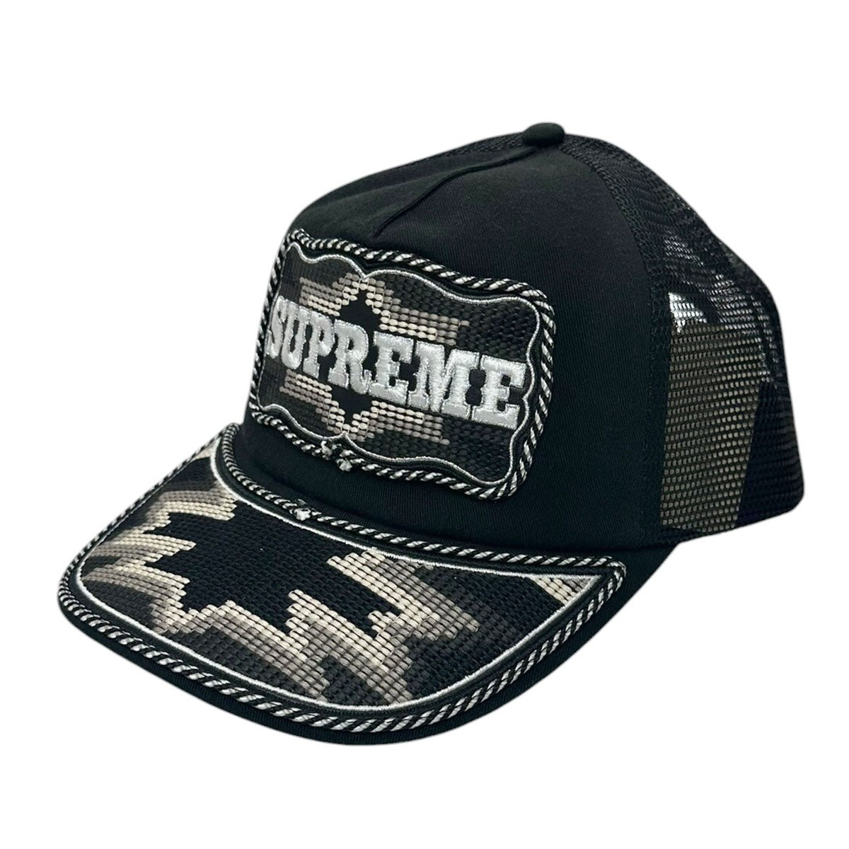 26SSWestern Embroidered Mesh Back 5-Panelキャップ