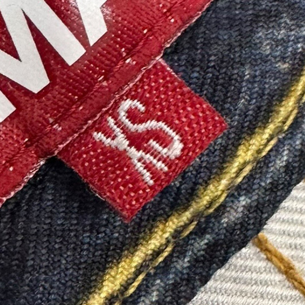 JUNYA WATANABE MAN×LEVI’S×berberjin 綿ツイルプリント Levi’s Wネーム BerBerJin転写デニムパンツWK-P902/AD2022 古着・中古-6枚目のアイテム画像