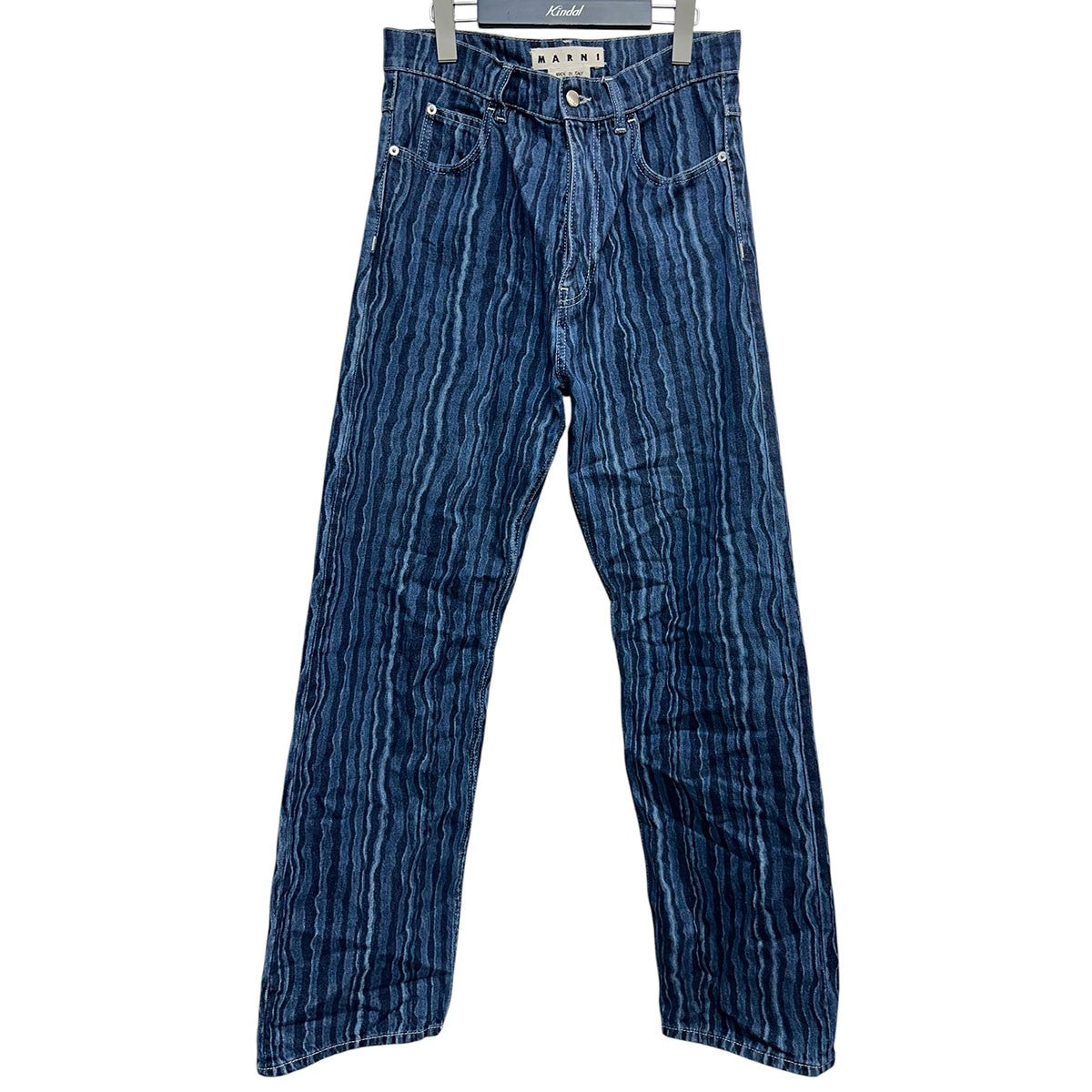 MARNI Wave Print Washed Denim Jeansデニムパンツ 古着・中古-1枚目のアイテム画像