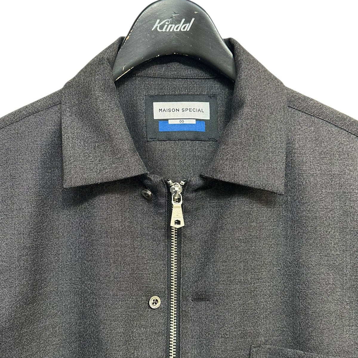 26SSNISHIKAWA KEORI Prime-Over Wool ZIP Shirtウールジップシャツ11261311628