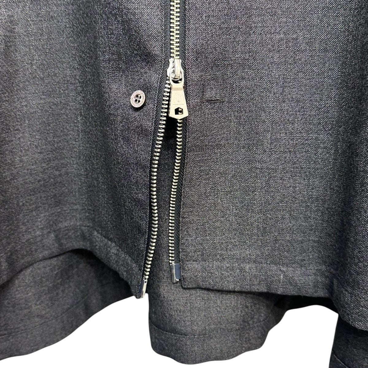 26SSNISHIKAWA KEORI Prime-Over Wool ZIP Shirtウールジップシャツ11261311628