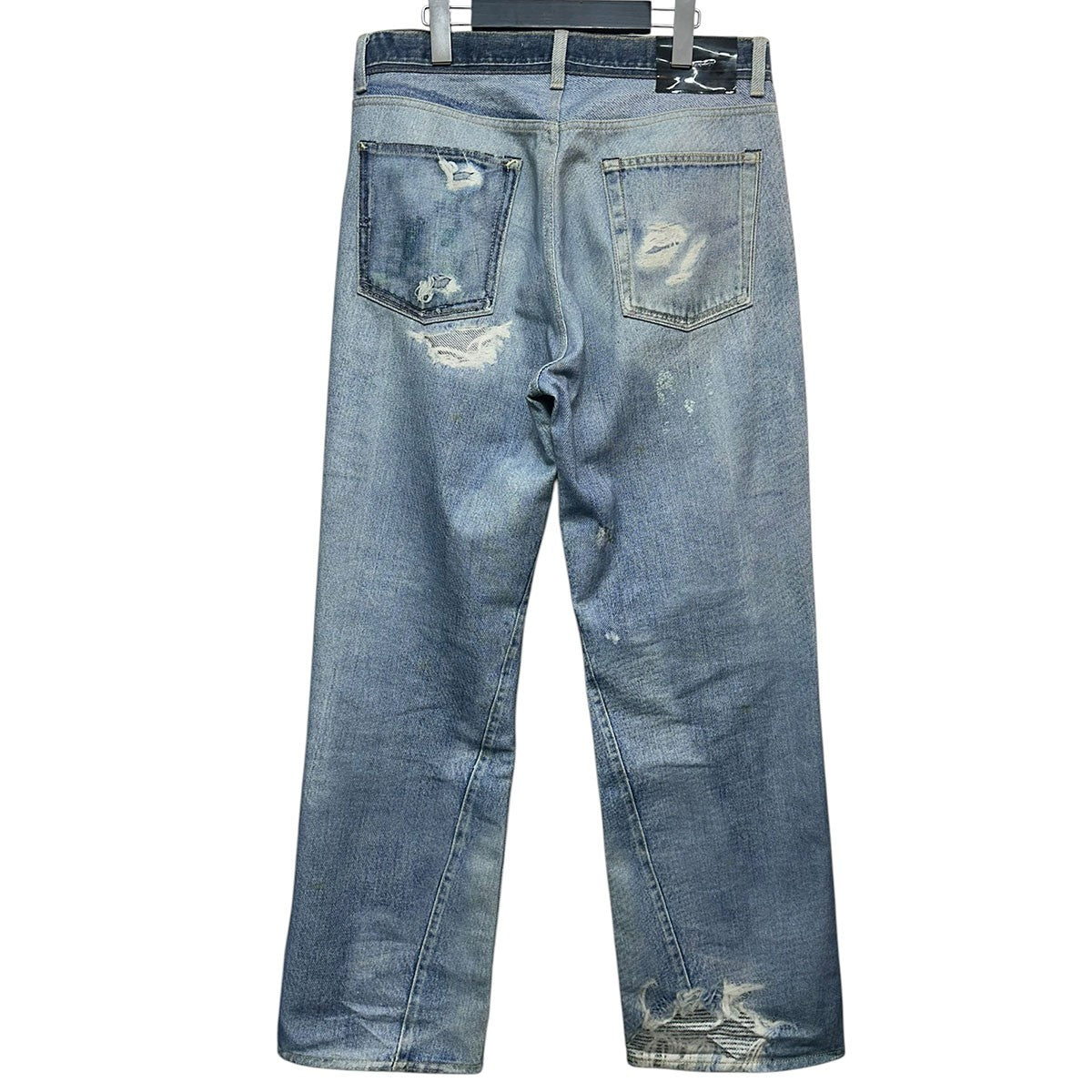 OUR LEGACY THIRD CUT転写プリントサードカットデニムパンツM4205TDD 古着・中古-2枚目のアイテム画像