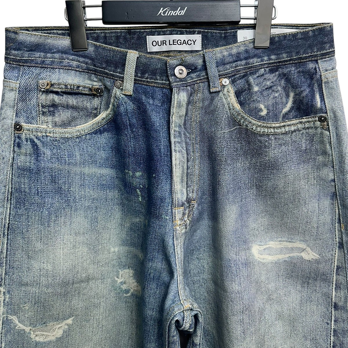 OUR LEGACY THIRD CUT転写プリントサードカットデニムパンツM4205TDD 古着・中古-3枚目のアイテム画像