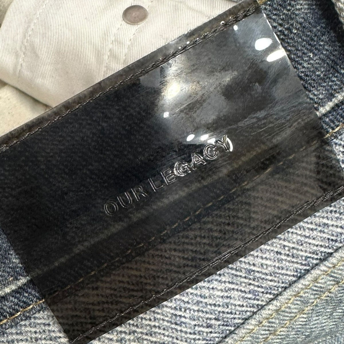 OUR LEGACY THIRD CUT転写プリントサードカットデニムパンツM4205TDD 古着・中古-5枚目のアイテム画像