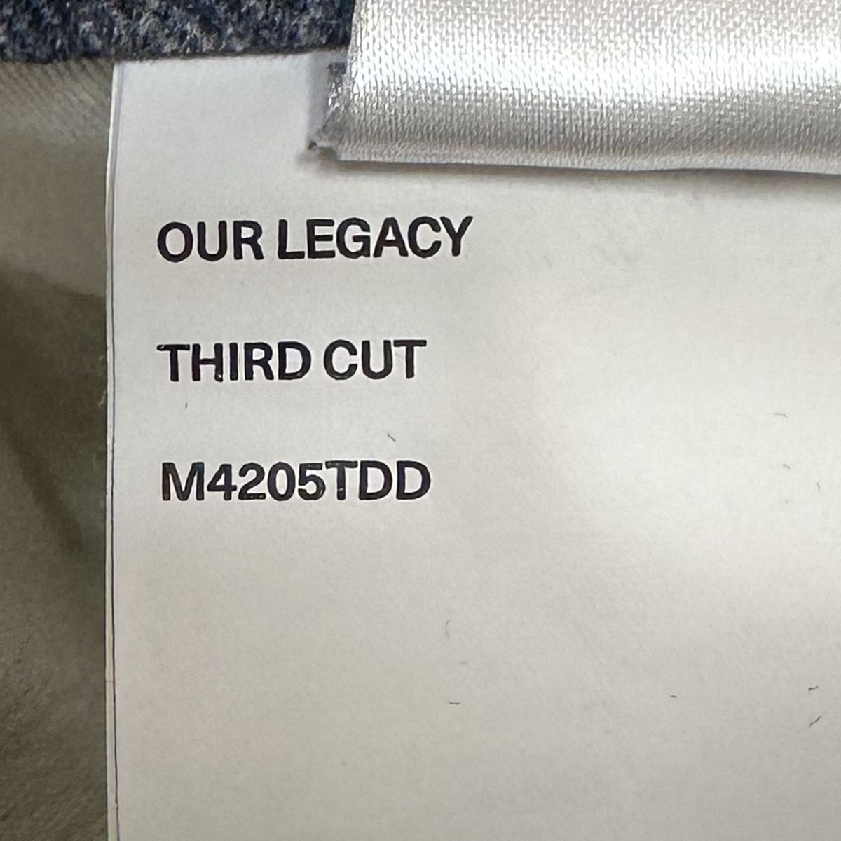 OUR LEGACY THIRD CUT転写プリントサードカットデニムパンツM4205TDD 古着・中古-7枚目のアイテム画像