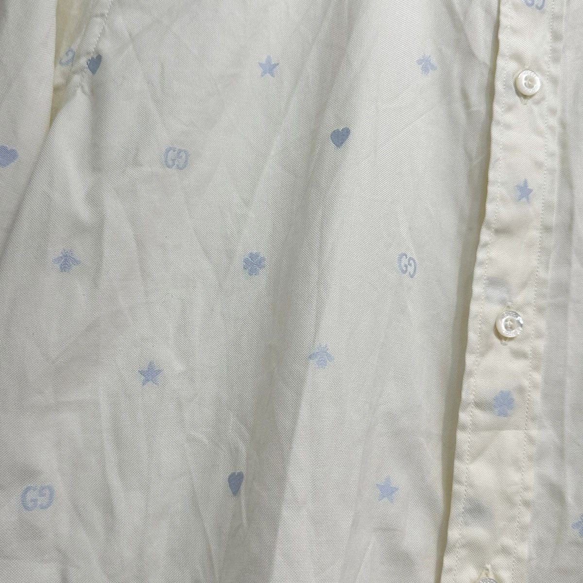 ロゴ刺繍長袖シャツ644986