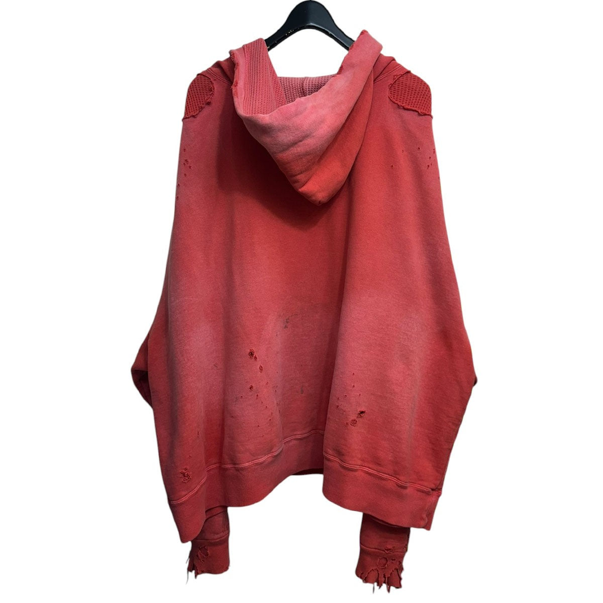 24AWDOUBLE FACE HOODIEダメージ加工ダブルフェイスフーディーRE-CO-RE-00-00-284