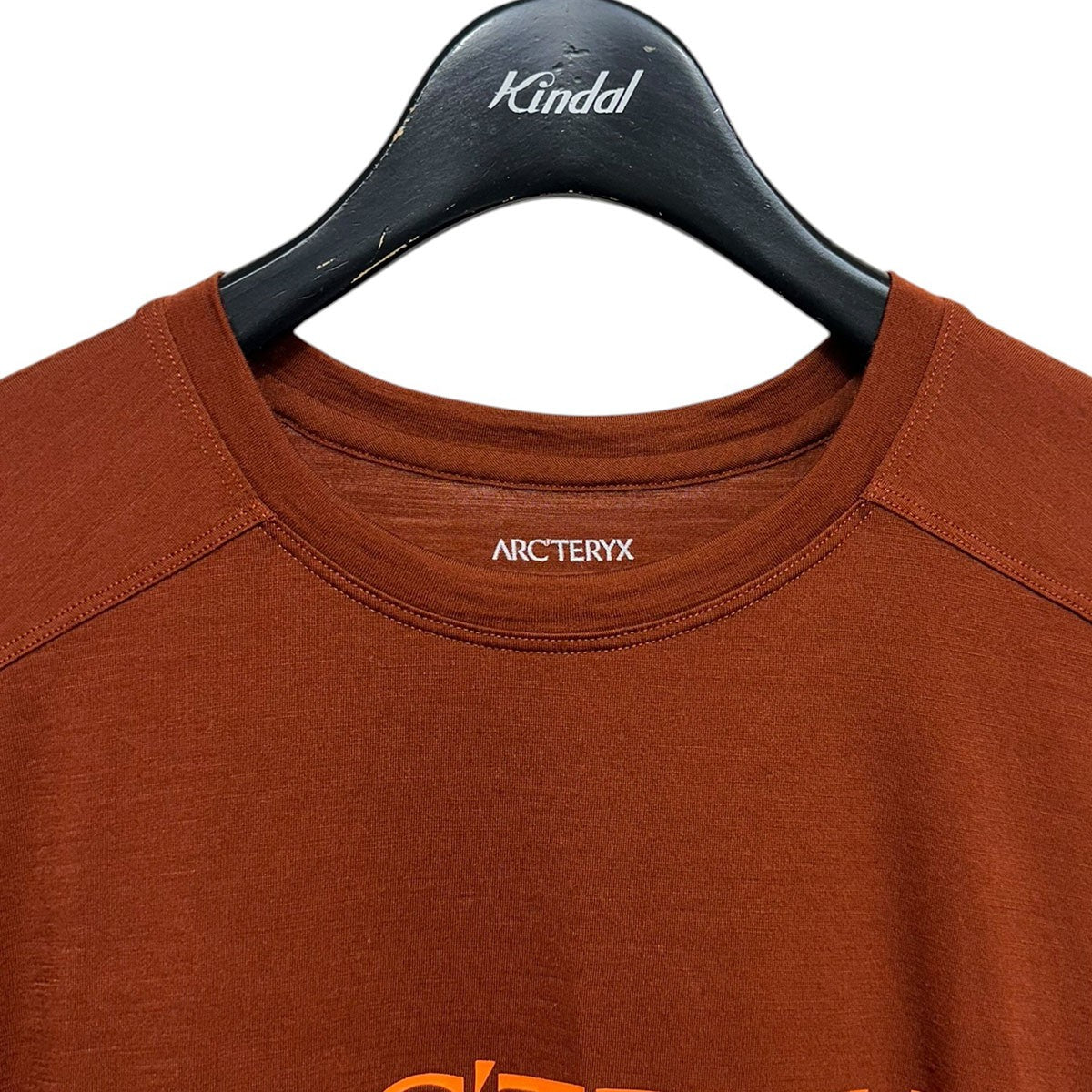 IONIA MERINO WOOL ARC’WORD LOGO SS MウールブレエンドロゴプリントTシャツX000007733