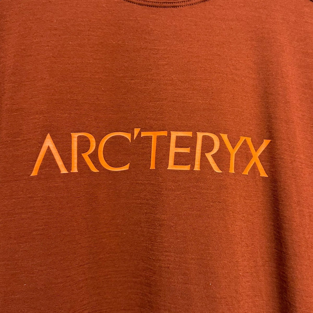 IONIA MERINO WOOL ARC’WORD LOGO SS MウールブレエンドロゴプリントTシャツX000007733