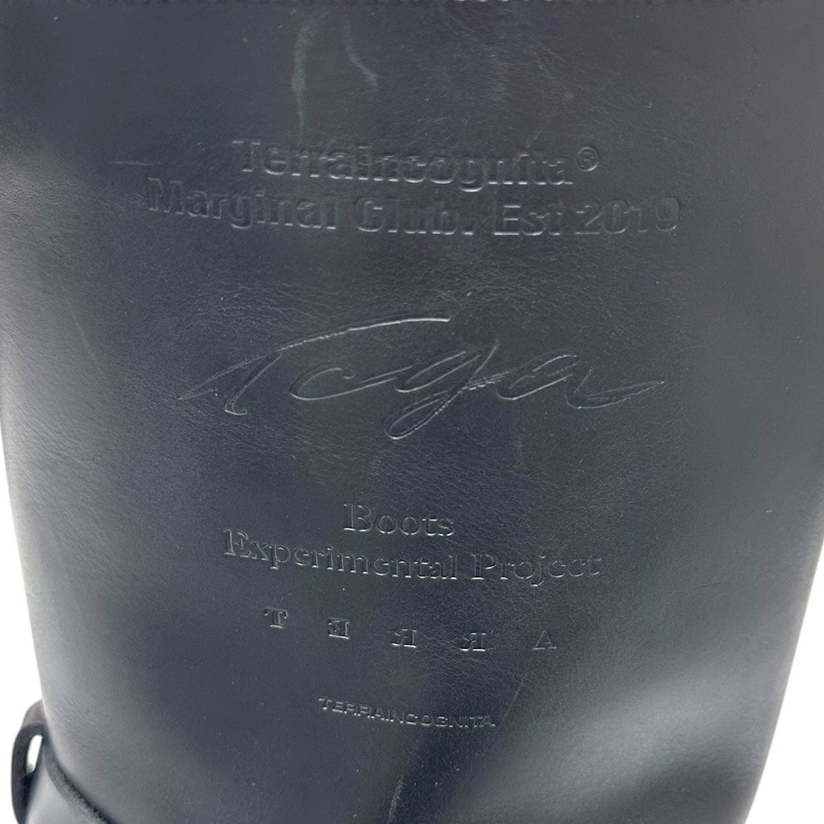 Leather Mid-calf bootsレザーロングブーツ